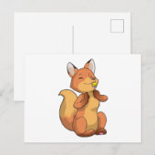 Vos met Lolly Briefkaart (Voorkant / Achterkant)