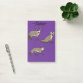Vos met vleermuisoren post-it® notes (Kantoor)