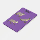 Vos met vleermuisoren post-it® notes (Schuin)