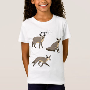 Vos met vleermuisoren t-shirt