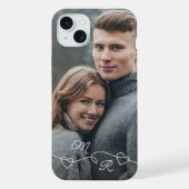 Vos monogrammes et cœurs d'amour entrelacés (Verso)