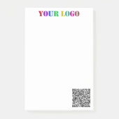 Vos notes de logo et de code QR Business Post-it® (Devant)