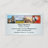 Vos photos agent de voyage ou Carte de visite de b (Dos)