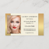 Vos photos Carte de visite de beauté de cheveux d' (Dos)