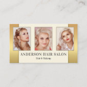 Vos photos Carte de visite de beauté de cheveux d' (Devant)