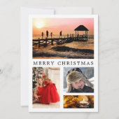 Vos Photos Collage Carte Fêtes de Noël (Devant)