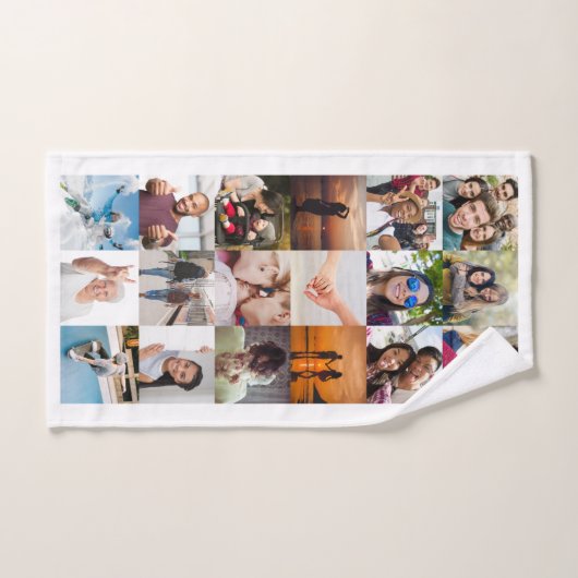 VOS Photos Collage serviette à main (Serviette à main)