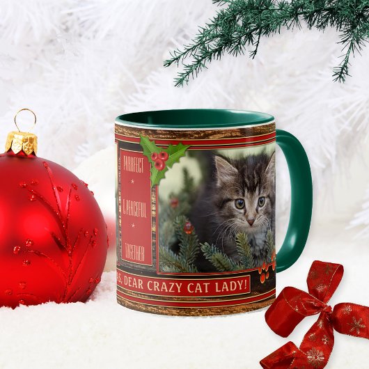 Vos Photos Cute Cat Christmas Mug