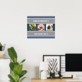 VOS photos d'Instagram et affiche rayée des textes (Bureau à domicile)