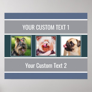 VOS photos d'Instagram et affiche rayée des textes