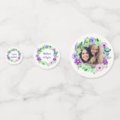 VOS photos et texte Flower Frame confetti (Devant)