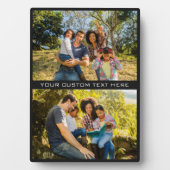 VOS PHOTOS ET TEXTE plaque personnalisée (Devant)