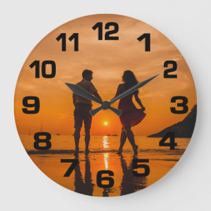 VOS PHOTOS horloge murale personnalisée