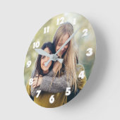 VOS PHOTOS horloge murale personnalisée (Angle)