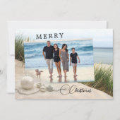 Vos Photos Plage Collage Noël Carte (Devant)