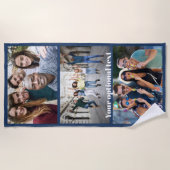 VOS PHOTOS serviette de plage personnalisée (Devant)