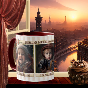 Vos Photos Striped Funny Sweetest Maman Mug