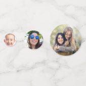 VOS PHOTOS table personnalisée confetti (Devant)