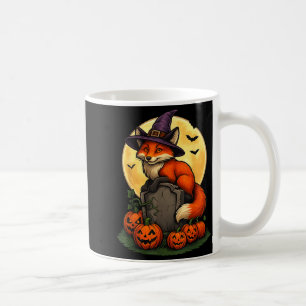 Vos Pompoen Halloween T-shirts Voor Mannen Vrouwen Koffiemok