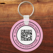 Vos porte-clés promo QR Code pour entreprise (Verso)