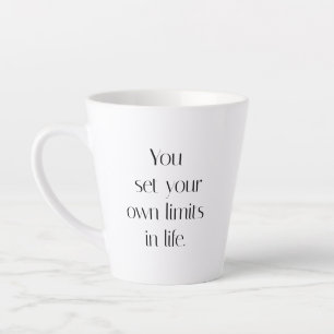 Vos propres limites de latte de Mug