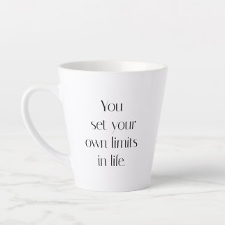 Vos propres limites de latte de Mug