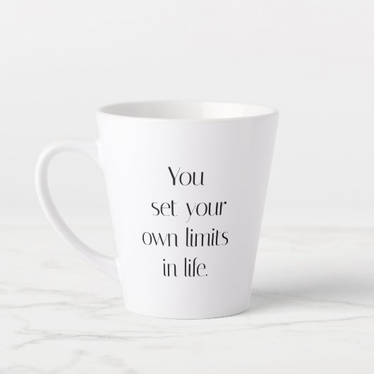Vos propres limites de latte de Mug (Gauche)