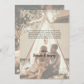 Vos propres photos Carte de remerciements Mariage  (Devant / Derrière)