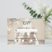 Vos propres photos Faded Wedding Cartes RSVP (Debout devant)