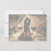 Vos propres photos Faded Wedding Cartes RSVP (Dos)