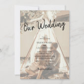 Vos propres photos Faded Wedding Invitations (Devant)