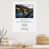 Vos rêves sont un pont...Une affiche inspirante (Cuisine)