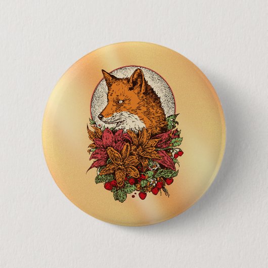 Vos Ronde Button 5,7 Cm (Voorkant)