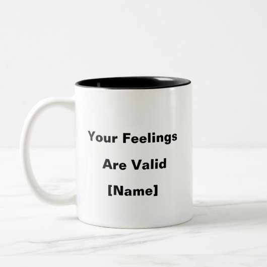 Vos Sentiments Sont Valables Mug - Custom Mental H (Gauche)