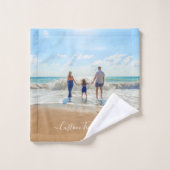 Vos serviettes de bain photo préférées avec texte  (Gant de toilette)