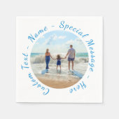 Vos serviettes en papier avec texte personnalisé p (Devant)