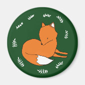 Vos standaard, 5,7 cm ronde magneet (Voorkant)