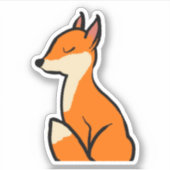 vos sticker (Voorkant)