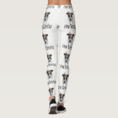 Vos Terrier En Logo, Dames Witte Leggings (Achterkant)