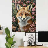 Vos tussen de voorjaarsbloei poster (Thuiskantoor)