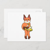 Vos Vrouwelijk met Rok Briefkaart (Voorkant / Achterkant)
