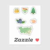 Vosges Stickers Set (Feuille)