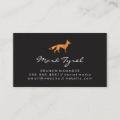 Vospictogram (zwart & wit) visitekaartje (Achterkant)