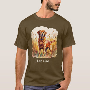 Vosrode Labradord retriever hond T-shirt