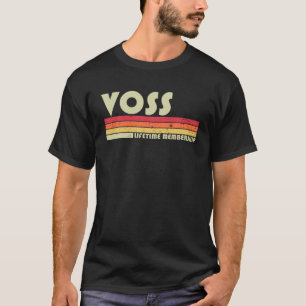 VOSS Achternaam Funny Retro Vintage 80s 90s Verjaa T-shirt