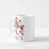 Voss Family Crest Koffiemok (Voorkant links)