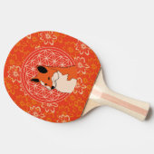 vossen, dierentuin,zen,chakra,levensbloem, tafeltennisbatje (Zijkant)