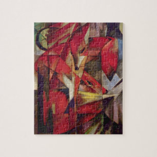 Vossen door Franz Marc, Vintage Abstract Cubisme K Legpuzzel