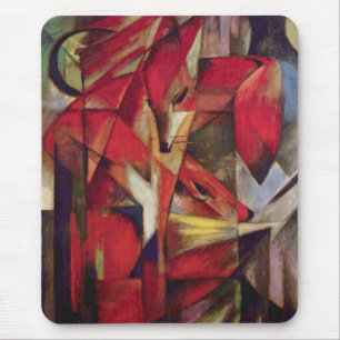Vossen door Franz Marc, Vintage Abstract Cubisme K Muismat