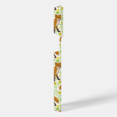 Vossen en boterbloemen op natuurlijk wit iPhone hoesje (Rechterkant)